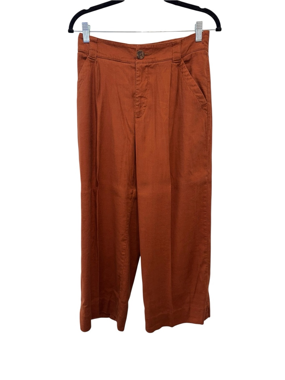 CAbi Cruise Linen Blend Crop Pants